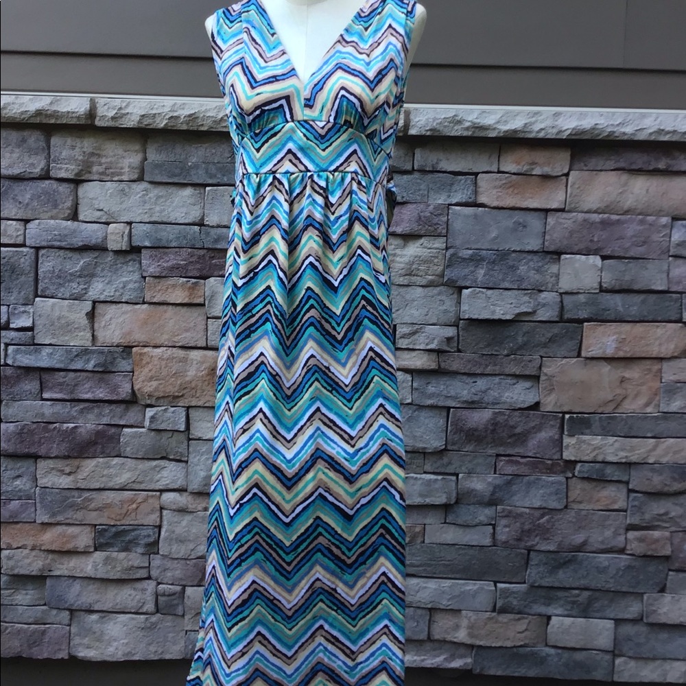 Planet Motherhood small maternity maxi sundress